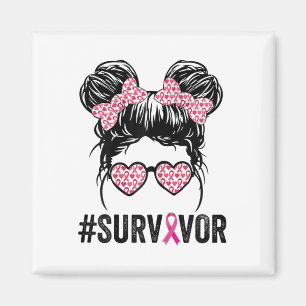 Íman Mensageiro Bun Gles Veste Cancer de Sobrevivência 