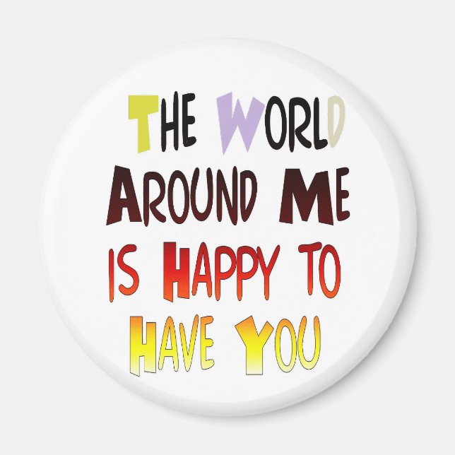 Íman Mensagem de boas-vindas poderosa: uma citação moti (Frente)