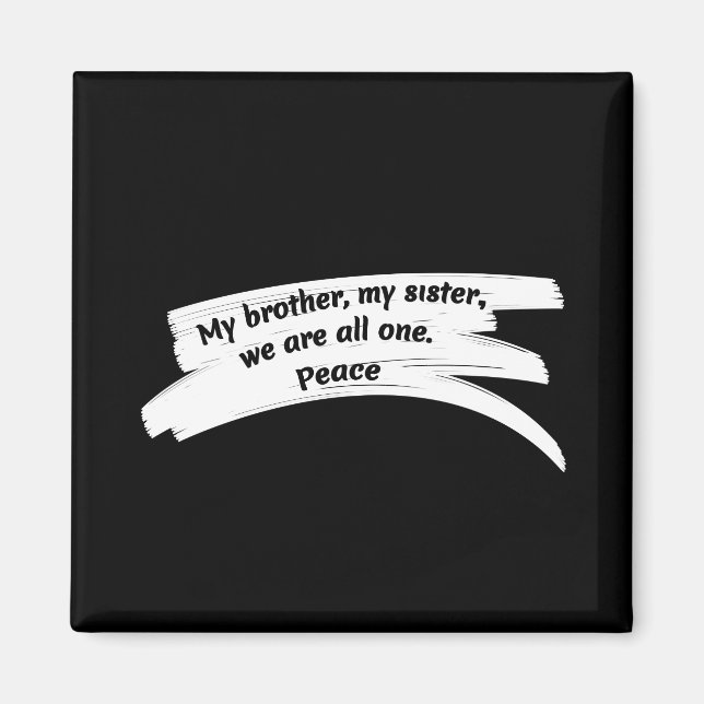 Íman Mensagem de Paz de Paint Wipe (Frente)