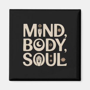 Íman Mente, Corpo, Alma, Design, Lança de Meditação Yog