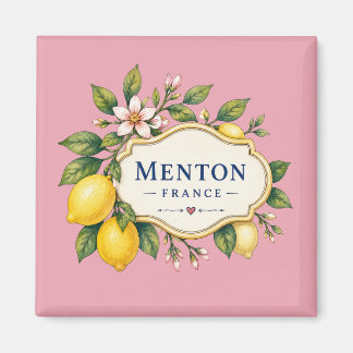 Íman Menton French Riviera Magnet - Dusty pink Lemon
