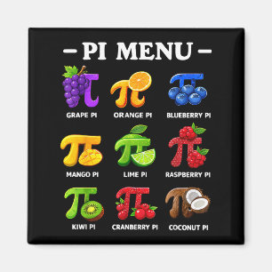 Íman Menu dia 3,14 símbolo de professor de matemática p