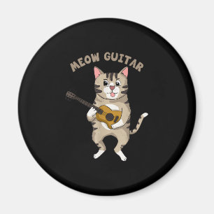 Íman Meow Guitar Cute Cat Tocando Violão Gatinhos Engra