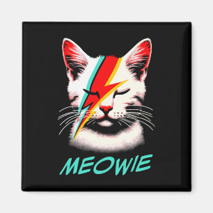 Íman Meowie Cat Rock Music Concert Bandas Homens Crianç