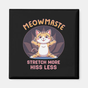 Íman Meowmaste Yoga Gato Esticar Mais Sibilo Menos