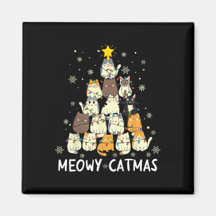 Íman Meowy Catmas Árvore de Natal Xmas Meninas Fu