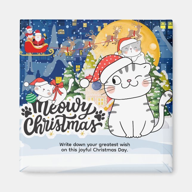 Íman Meowy Christmas (Frente)