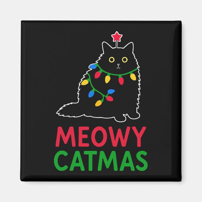 Íman Meowy Natal Felino (Frente)
