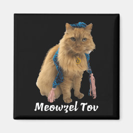 Íman Meowzel Tov Mazel Tov Jewish Cat Magnet