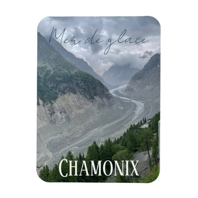 Íman Mer de glacé, Chamonix, Mont Blanc, Alpes francese (Vertical)