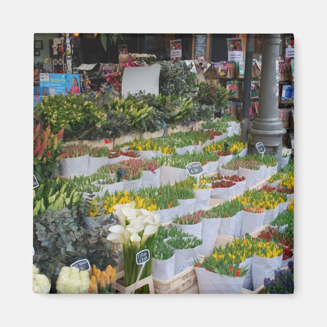 Íman Mercado das Tulipas de Amsterdã (Frente)