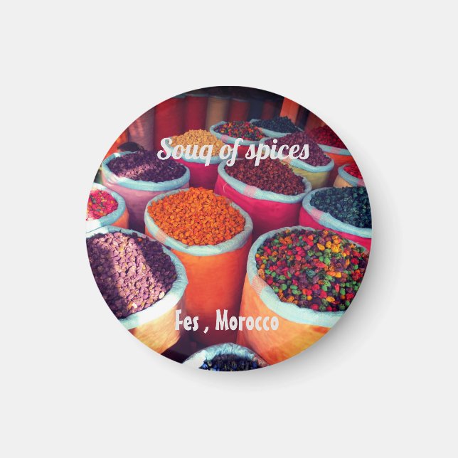 Íman Mercado de especiarias Fes marrocos presente (Frente)