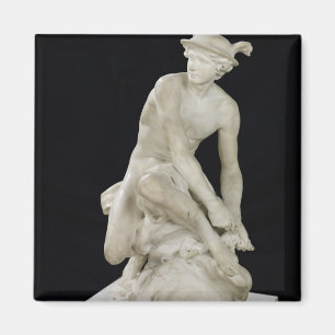 Íman Mercury que une suas sandálias voadas, 1744