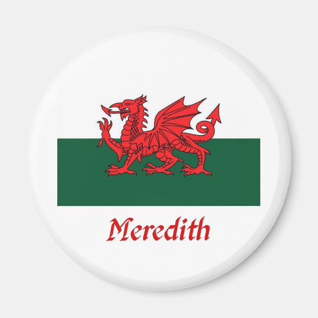 Íman Meredith Welsh Flag (Frente)