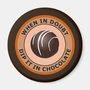 ÍMAN MERGULHE-O EM CASO DE DÚVIDA NO CHOCOLATE