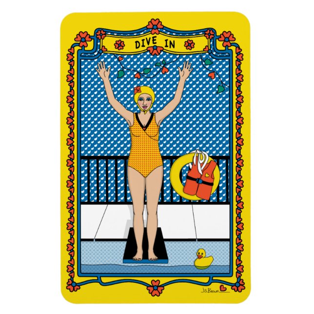 Íman Mergulhe Refrigerador Ímã (Vertical)