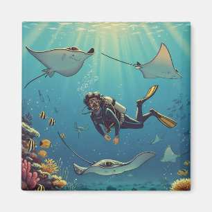 Íman Mergulho com Stingrays