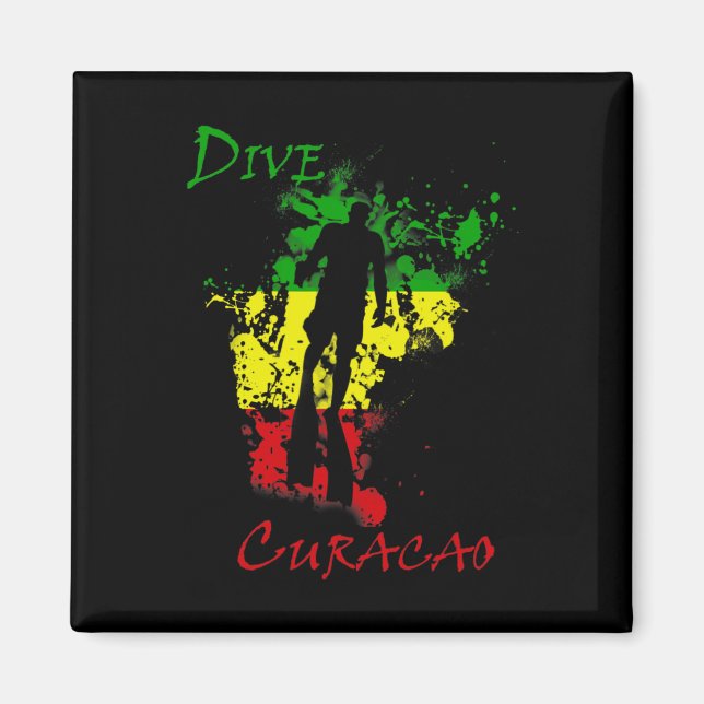 Íman Mergulho Curaçao  (Frente)