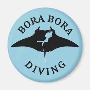 Íman Mergulho Scuba Com Raios Manta Em Bora Bora
