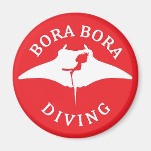 Íman Mergulho Scuba Com Raios Manta Em Bora Bora