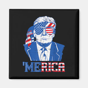 Íman Merica Donald Trump - Engraçado Trump 4 De Julho D