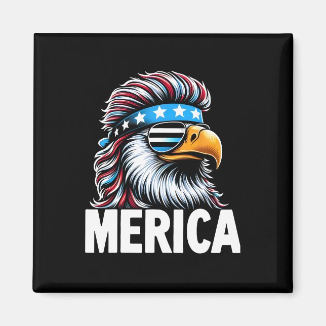 Íman Merica Eagle Mullet Sungles Eusa Flag Eagl (Frente)