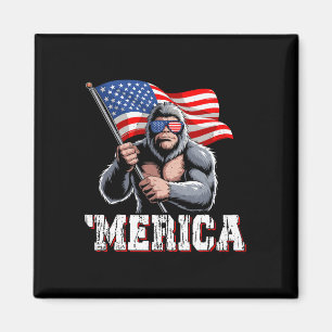 Íman Merica Pé Grande Bandeira Americana Patriótica Sas