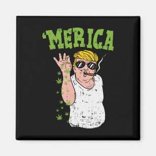 Íman Merica Trump Bae Fumando Erva Engraçada Stoner Gif
