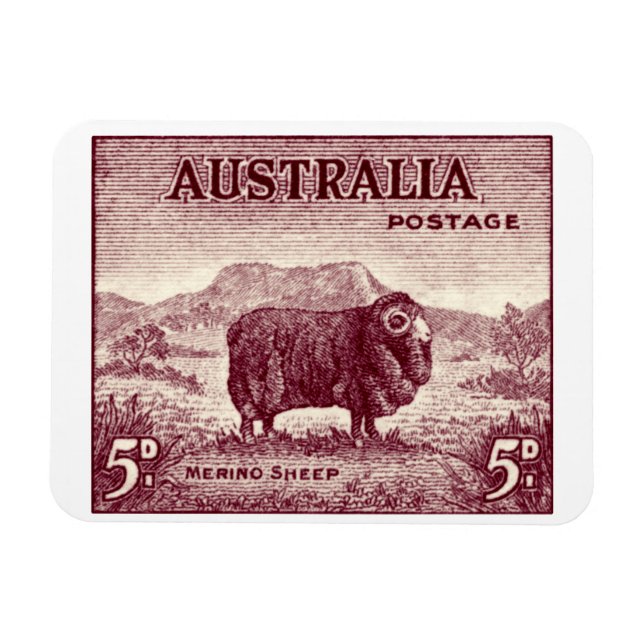 Íman Merino Sheep australiano de 1934 (Horizontal)