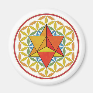 Íman Merkaba e Flor da Vida