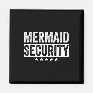 Íman Mermaid Security Halloween Pai Men Boy