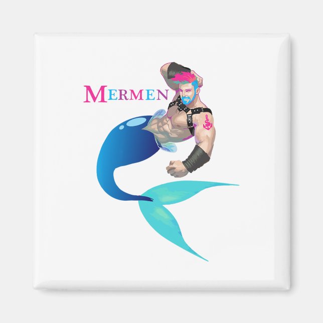 Íman Merman Gay Cruise S Para Homens Praias Barcos E Ir (Frente)