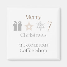 Merry Christmas Café Branding Seasonal Coffee Shop
