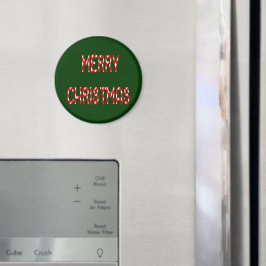 Íman Merry Christmas Candy Cane Font