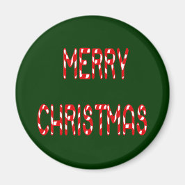 Íman Merry Christmas Candy Cane Font