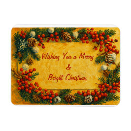 Íman Merry Christmas Holly