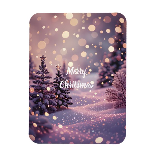 Íman Merry Christmas Magnets -Customizable Text  (Vertical)