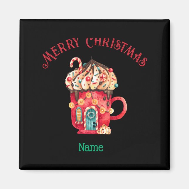 Íman Merry Christmas Name Sweets House Youth Xs Xl  (Frente)