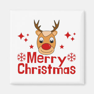 Íman Merry Christmas Reindeer