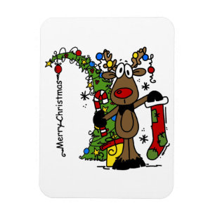 Íman Merry Christmas Reindeer