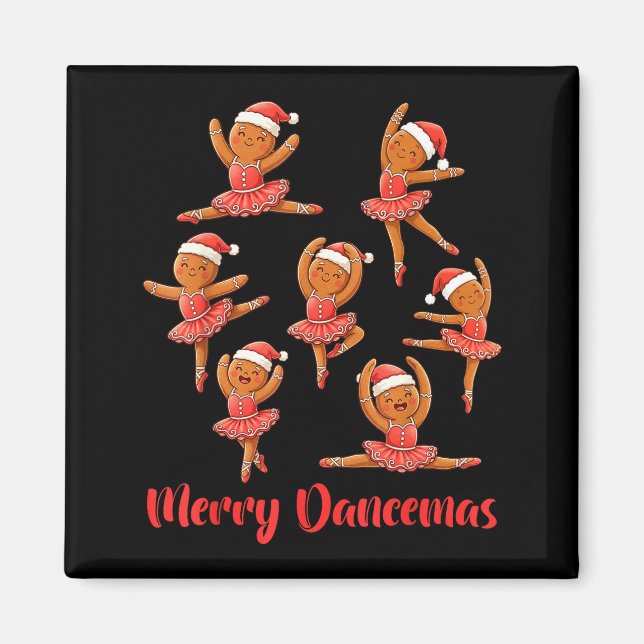 Íman Merry Dancemas Ballet Dancer Gingerbread Teacher C (Frente)