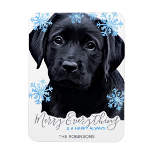 Íman Merry Everything Black Labrador Cute Puppy