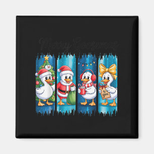Íman Merry Goosemas Festa de Natal Alegria Patos Festiv