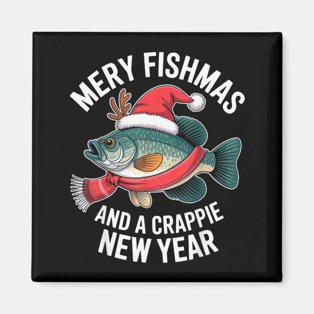 Íman Mery Fishmas And A Crape New Year Funny Fishing Ch (Frente)