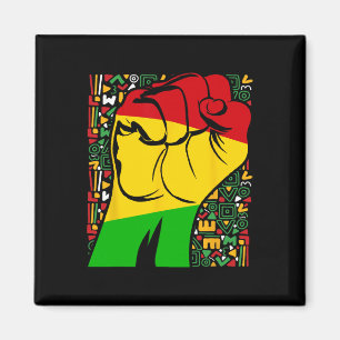 Íman Mês da História Africana Punho Africano Poderoso