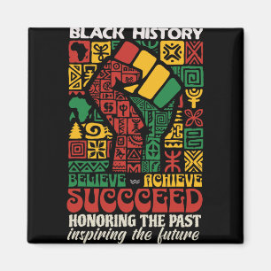 Íman Mês da História Afro-Americana Acredite Sucesso