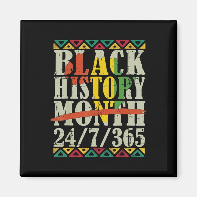 Íman Mês da História Negra 247365 Com Bandeira do Mapa  (Frente)