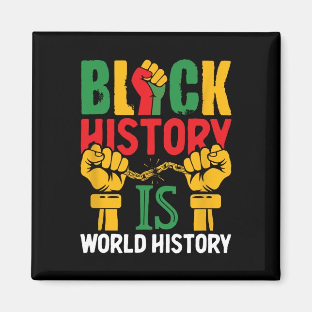 Íman Mês da História Negra É História Mundial  (Frente)