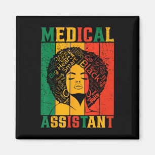 Íman Mês da História Negra Instantâneo Médico Afro-Amer
