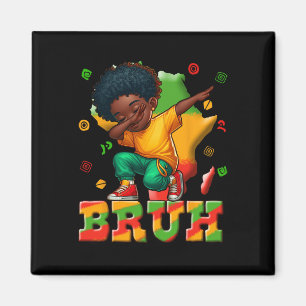 Íman Mês da História Negra Meninos Dabbing Menino Homen